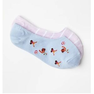 NWT Loft Swimmer & Stripe No Show Sock Set